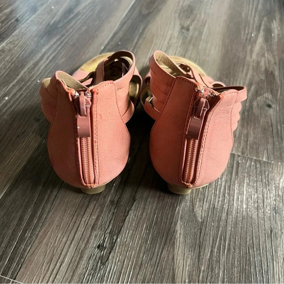 PATRIZIA by Spring Step Zarosi Wedge Sandals in Coral Leather 41 9.5/10 - Picture 5 of 9